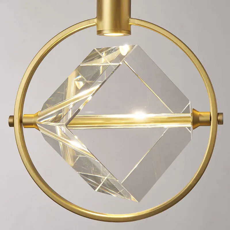 Nordic Crystal LED Pendant Light – Kitchen, Bedroom & Living Room