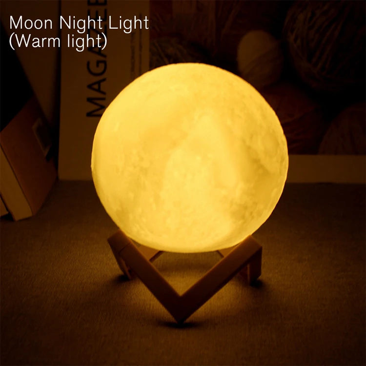 LED Moon Light Galaxy Lamp – Night Light & Bedroom Decoration Gift