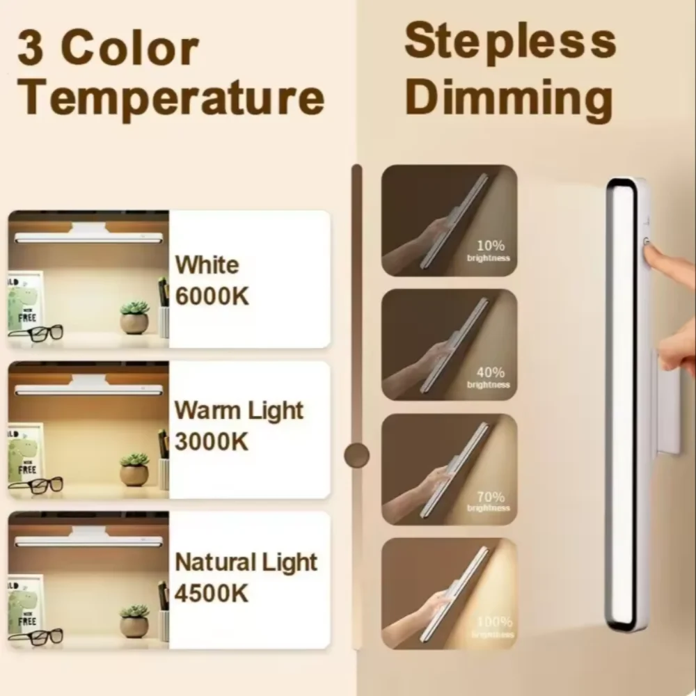 LED USB Rechargeable creativity study reading Touch desk lamp