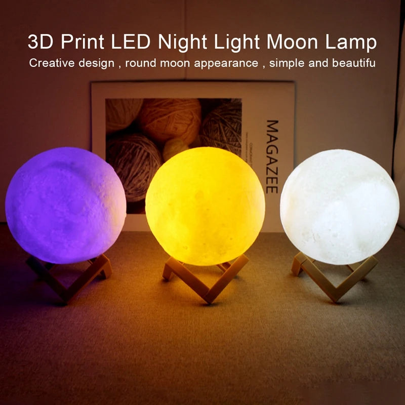 LED Moon Light Galaxy Lamp – Night Light & Bedroom Decoration Gift