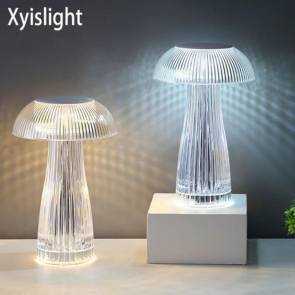 Mushroom Crystal Table Lamp LED Ambient Touch Night Light