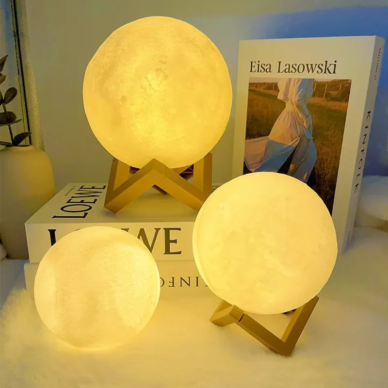 LED Moon Light Galaxy Lamp – Night Light & Bedroom Decoration Gift