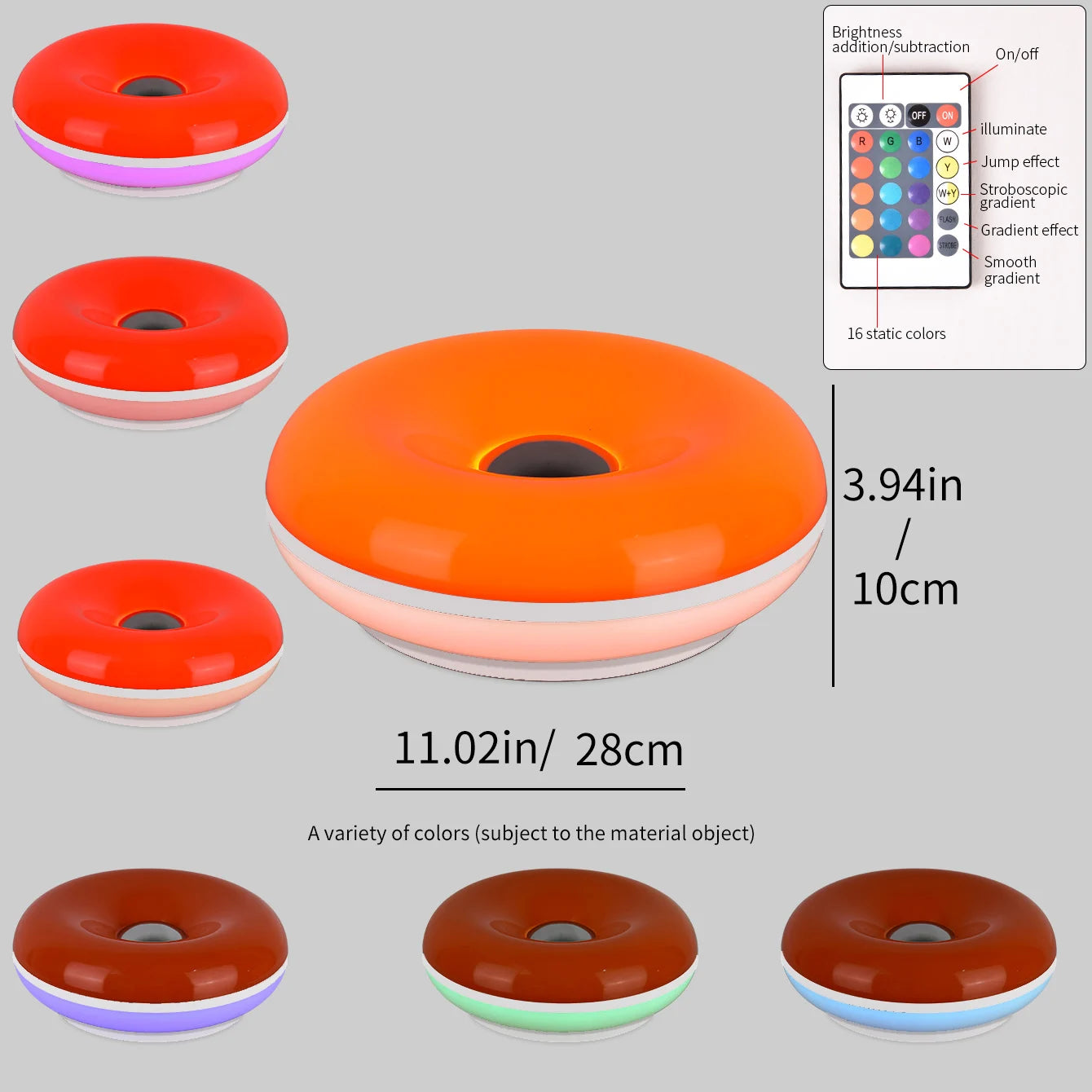 Bauhaus Donut Table Lamp – USB Bedroom & Living Room Light