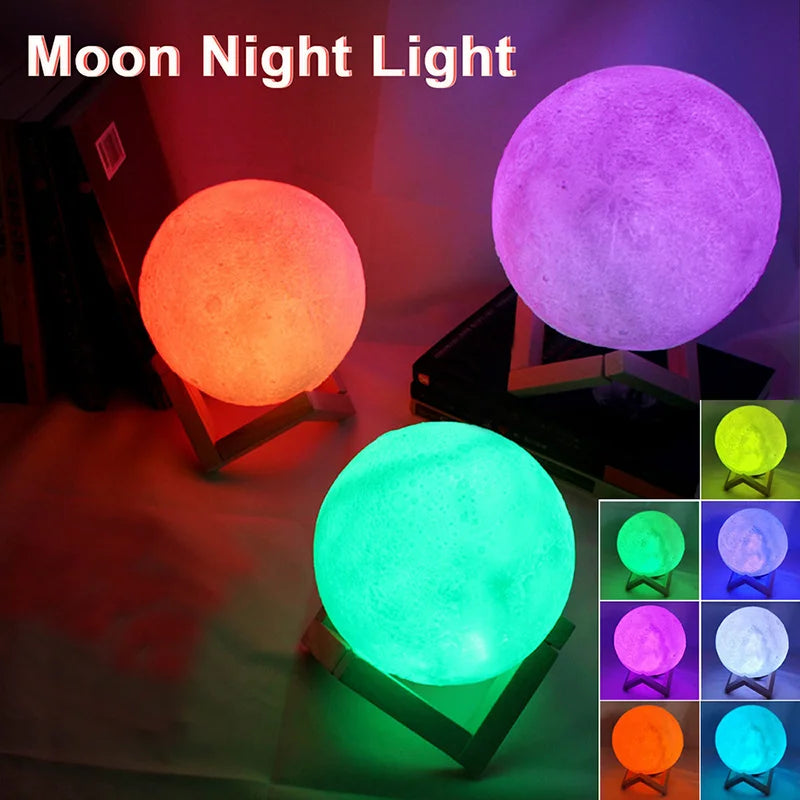 LED Moon Light Galaxy Lamp – Night Light & Bedroom Decoration Gift