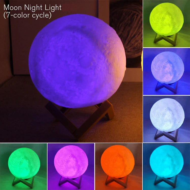 LED Moon Light Galaxy Lamp – Night Light & Bedroom Decoration Gift
