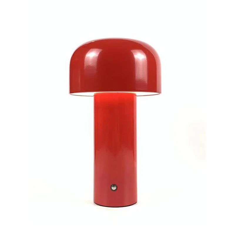 LED Mushroom Table Lamp Touch Dimming Simple Night Lamp Wireless Charging Bedside Lamp for Cafe,Bar,Room Decoration