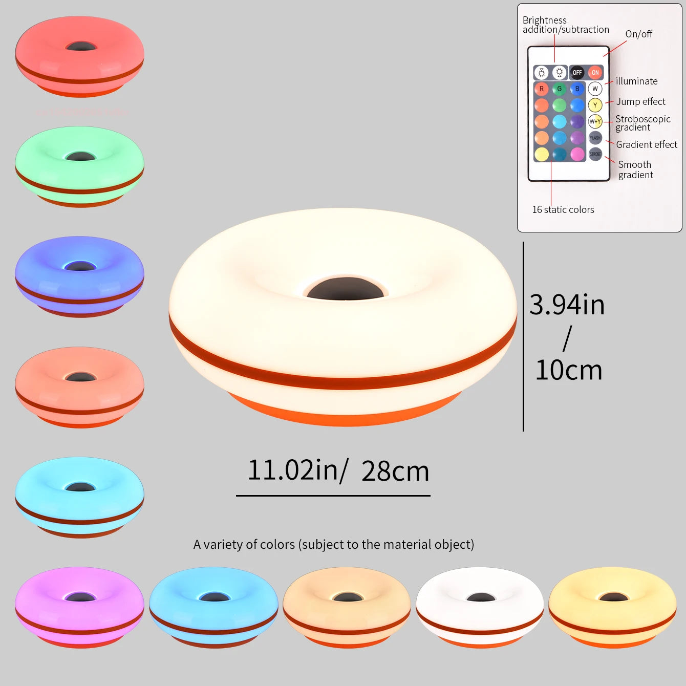 Bauhaus Donut Table Lamp – USB Bedroom & Living Room Light