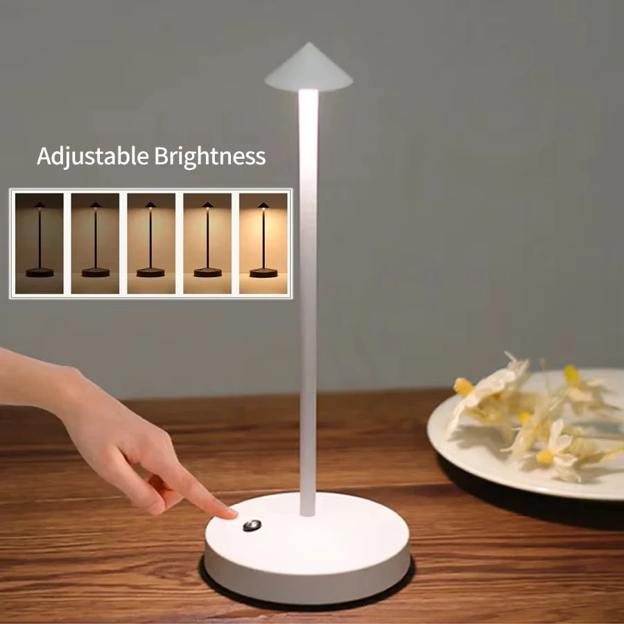 LED Light Mushroom Spike Table Lamp