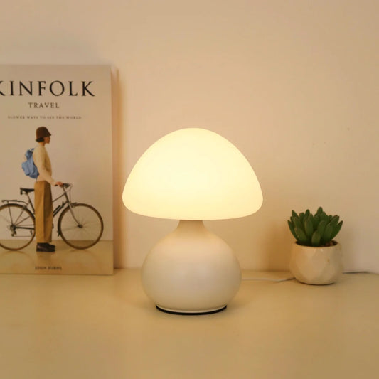 Modern minimalist mushroom table lamp
