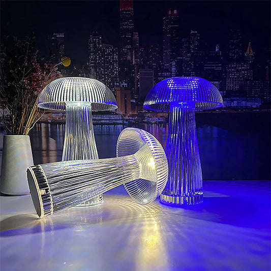 Mushroom Crystal Table Lamp LED  Ambient Touch Night Light