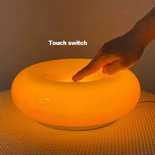 Bauhaus Donut Table Lamp – USB Bedroom & Living Room Light